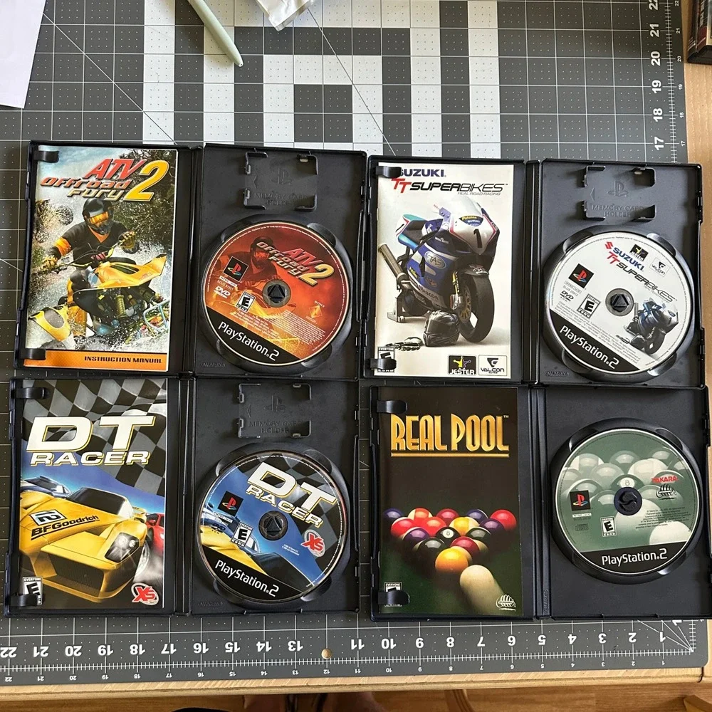 PlayStation 2 Racing Game Lot of 7 Crazy Taxi 18 Wheeler ATV Offroad‎ PS2 Bundle